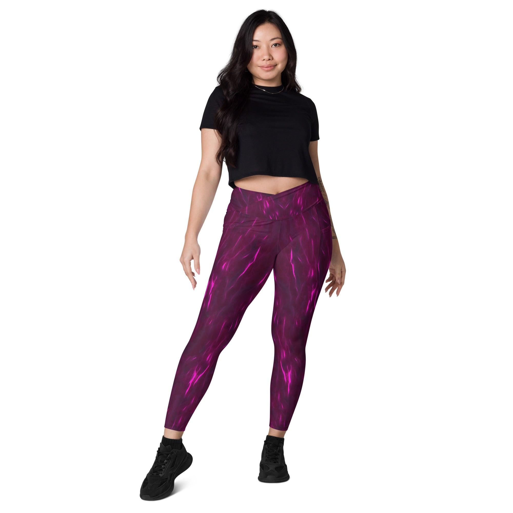 Seaside Voyage Crossover Leggings - Beyond T-shirts