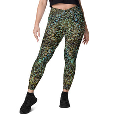 Botanical Harmony Crossover Leggings - Beyond T-shirts