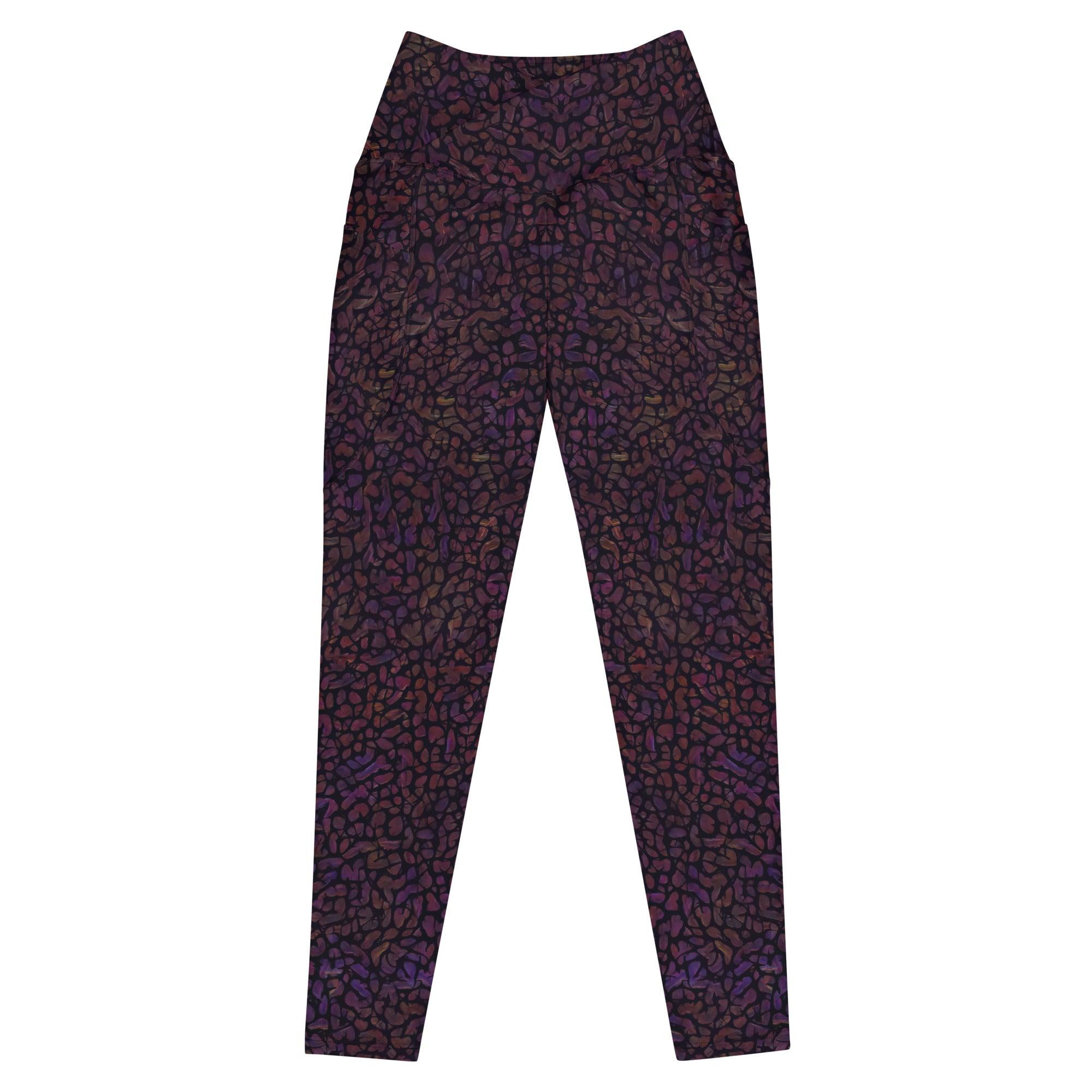 Botanic Serenity Crossover Leggings - Beyond T-shirts