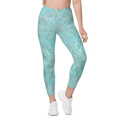 Cactus Oasis Crossover Leggings - Beyond T-shirts
