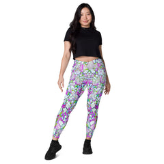Rainforest Awakening All-Over Print Crossover Leggings With Pockets - Beyond T-shirts
