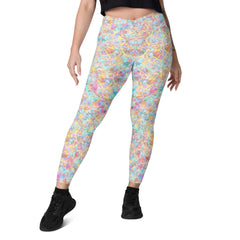 Earthy Elegance Crossover Leggings - Beyond T-shirts