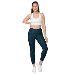 Sunrise Oasis Crossover Leggings With pockets - Beyond T-shirts