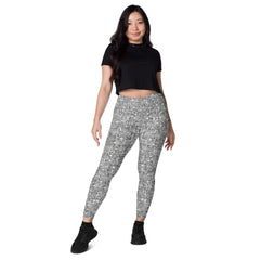 Meadow Dreams Crossover Leggings With pockets - Beyond T-shirts