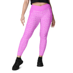 Savannah Stride Crossover Leggings with Pockets