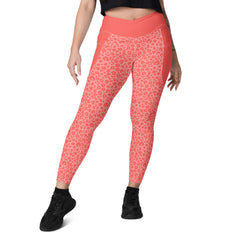 Panther Prowl Crossover Leggings with Pockets