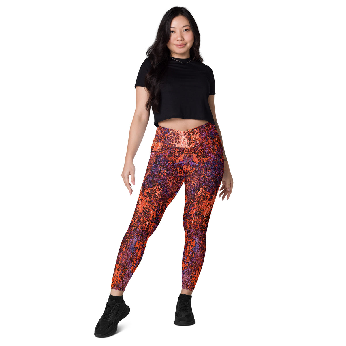 Canvas Creativity Crossover Leggings with Pockets