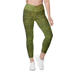 Crossover leggings with pockets