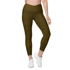 Bronze Beauty Crossover Leggings with Pockets