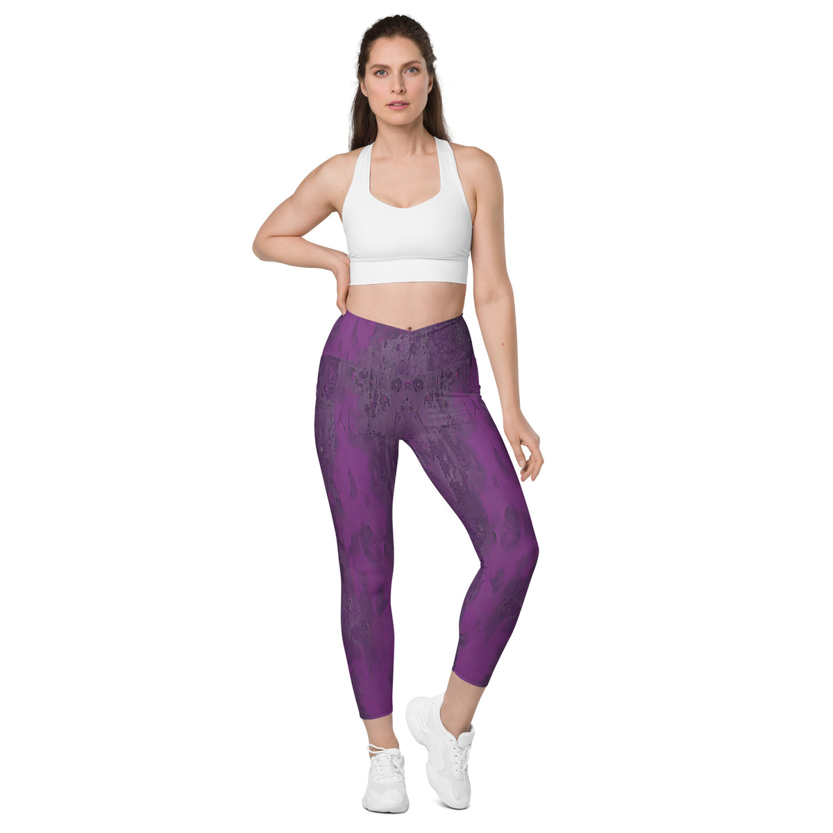 Urban Fusion Crossover Leggings with Pockets