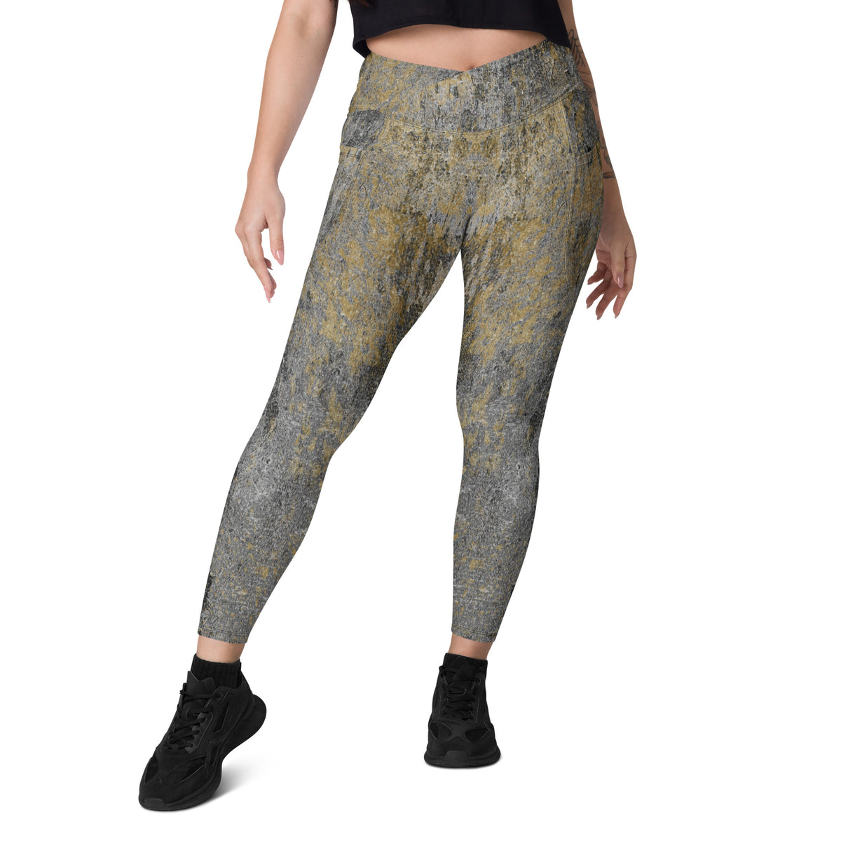 Urban Fusion Crossover Leggings with Pockets