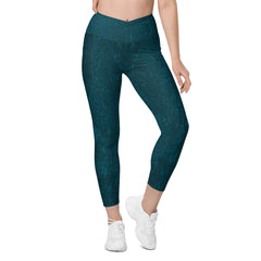 Steel Armor Crossover Leggings with Pockets