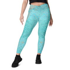 Plush Performance Texture Crossover Leggings with Pockets
