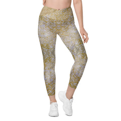 Microfiber Marvel Texture Crossover Leggings with Pockets