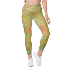 Jacquard Journey Texture Crossover Leggings with Pockets