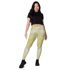 Velvet Verve Texture Crossover Leggings with Pockets