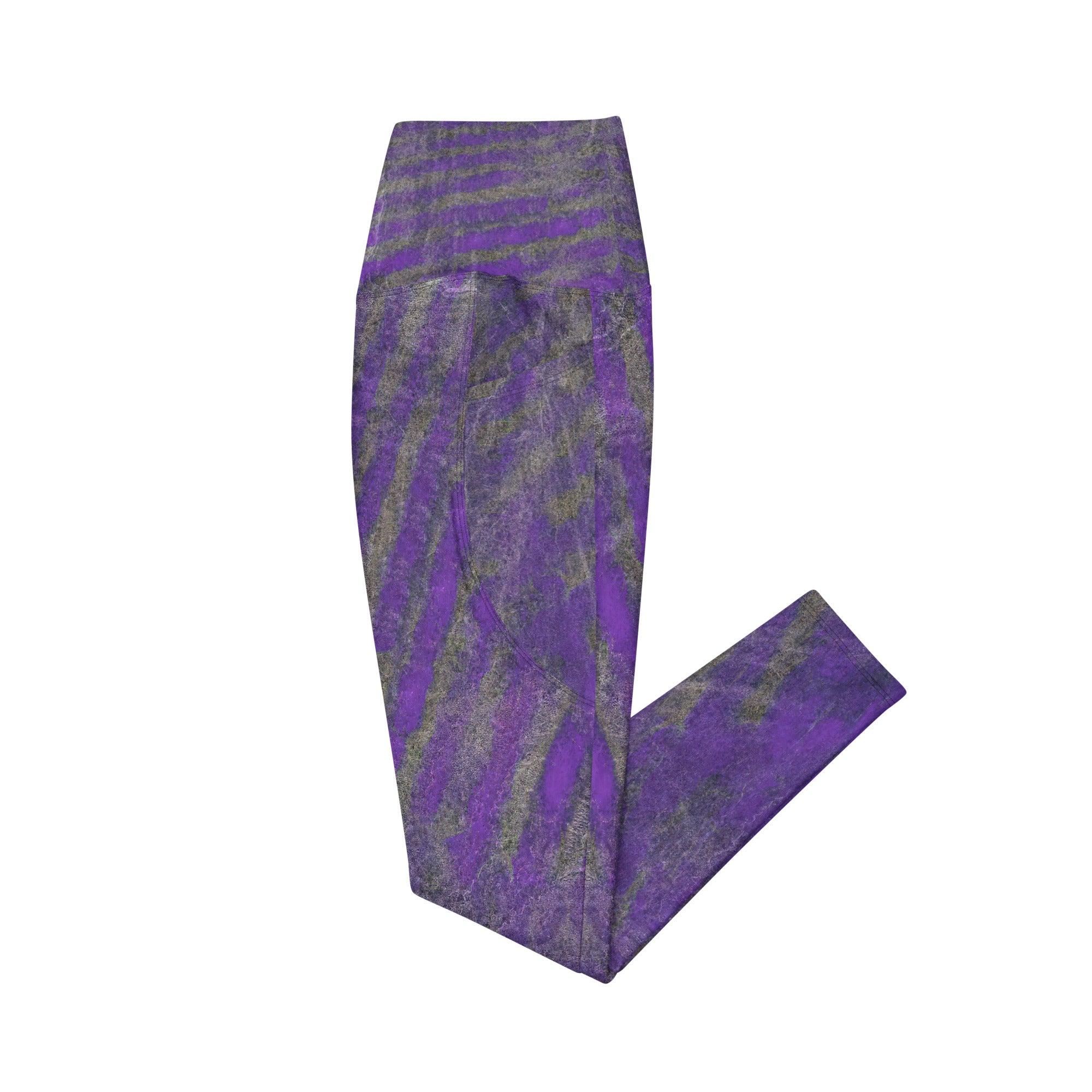 Versatile Purple Leggings with pockets, blending seamlessly into any workout wardrobe