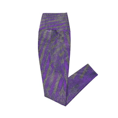 Versatile Purple Leggings with pockets, blending seamlessly into any workout wardrobe