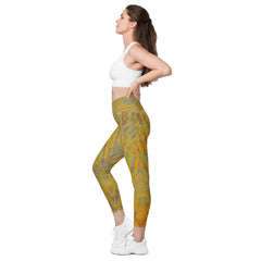 Durable Yellow Leggings with pockets for everyday fitness enthusiasts