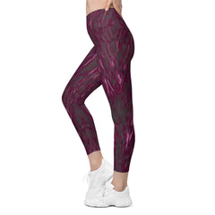 Empowerment Essence Crossover Leggings With Pockets - Beyond T-shirts