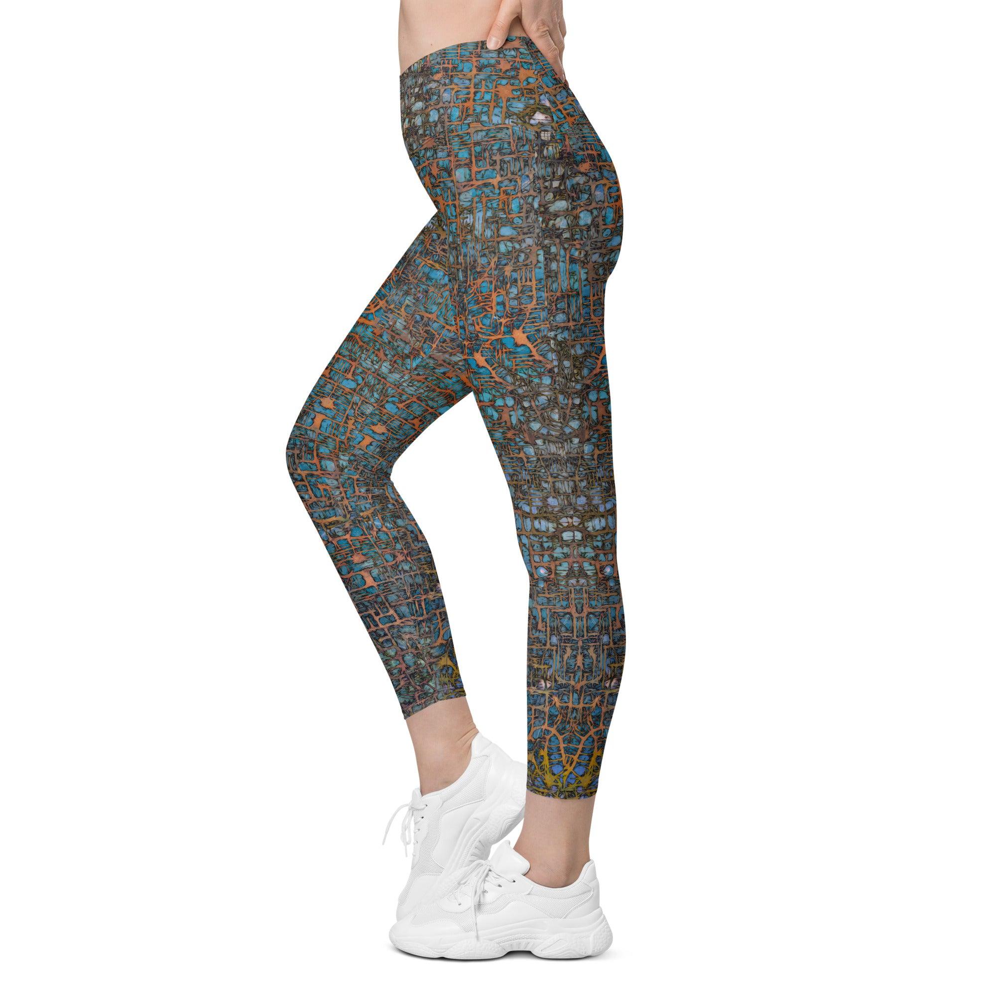 Wilderness Whisper Crossover Leggings - Beyond T-shirts