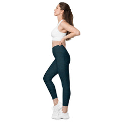 Sunrise Oasis Crossover Leggings With pockets - Beyond T-shirts