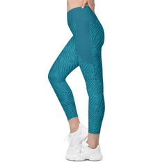 Butterfly Breeze Crossover Leggings with Pockets