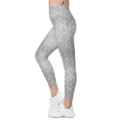 Silk Sensation Texture Crossover Leggings with Pockets