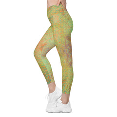 Jacquard Journey Texture Crossover Leggings with Pockets