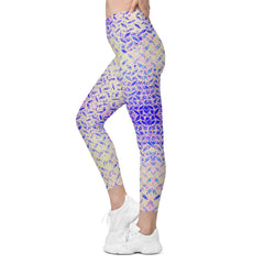 Turkish Tread Texture Crossover Leggings with Pockets