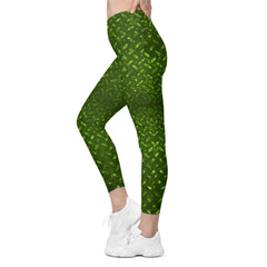 Microfiber Mastery Texture Crossover Leggings with Pockets