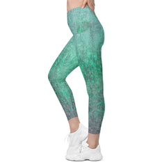 Organic Grip Texture Crossover Leggings with Pockets