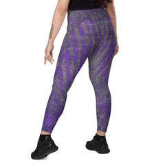 Durable Purple Leggings with pockets, offering both fashion and utility