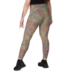 Floral Serenity Crossover Leggings - Beyond T-shirts