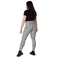 Meadow Dreams Crossover Leggings With pockets - Beyond T-shirts
