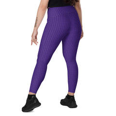 Vintage Vibe Crossover Leggings with Pockets