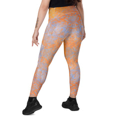 Bamboo Bliss Texture Crossover Leggings with Pockets
