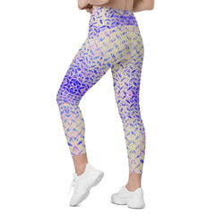 Turkish Tread Texture Crossover Leggings with Pockets