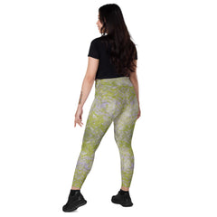 Organic Odyssey Texture Crossover Leggings with Pockets