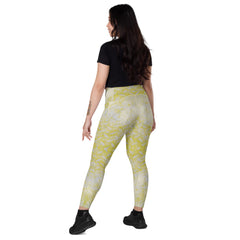 Velvet Verve Texture Crossover Leggings with Pockets