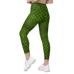 Microfiber Mastery Texture Crossover Leggings with Pockets