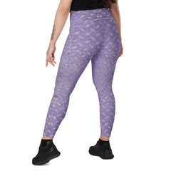 Chenille Charge Texture Crossover Leggings with Pockets