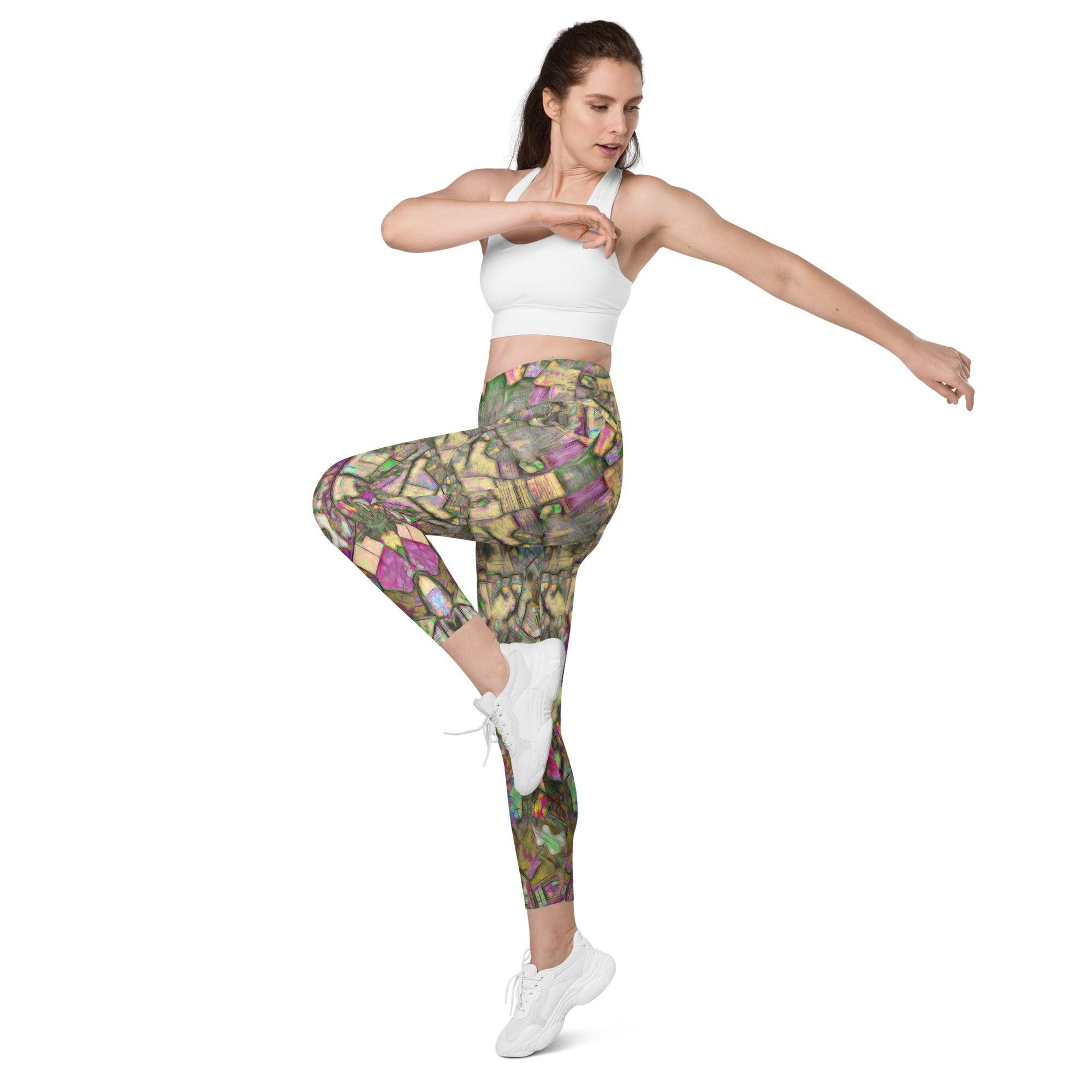 Alpine Reflections Crossover Leggings - Beyond T-shirts