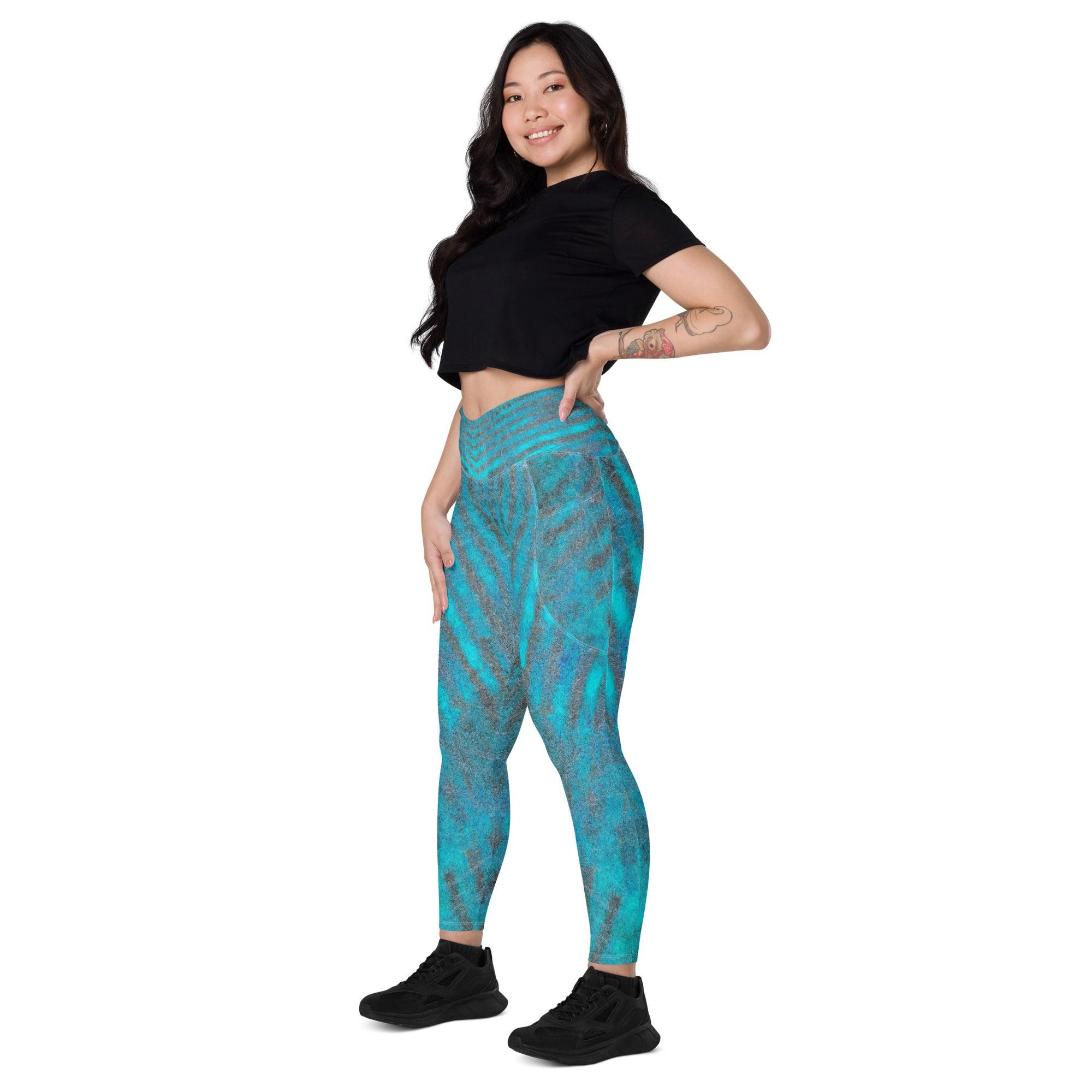 Chic and practical Light Blue Leggings, perfect for yoga, running, or daily wear