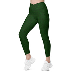 Ocean Ease Crossover Leggings With Pockets - Beyond T-shirts