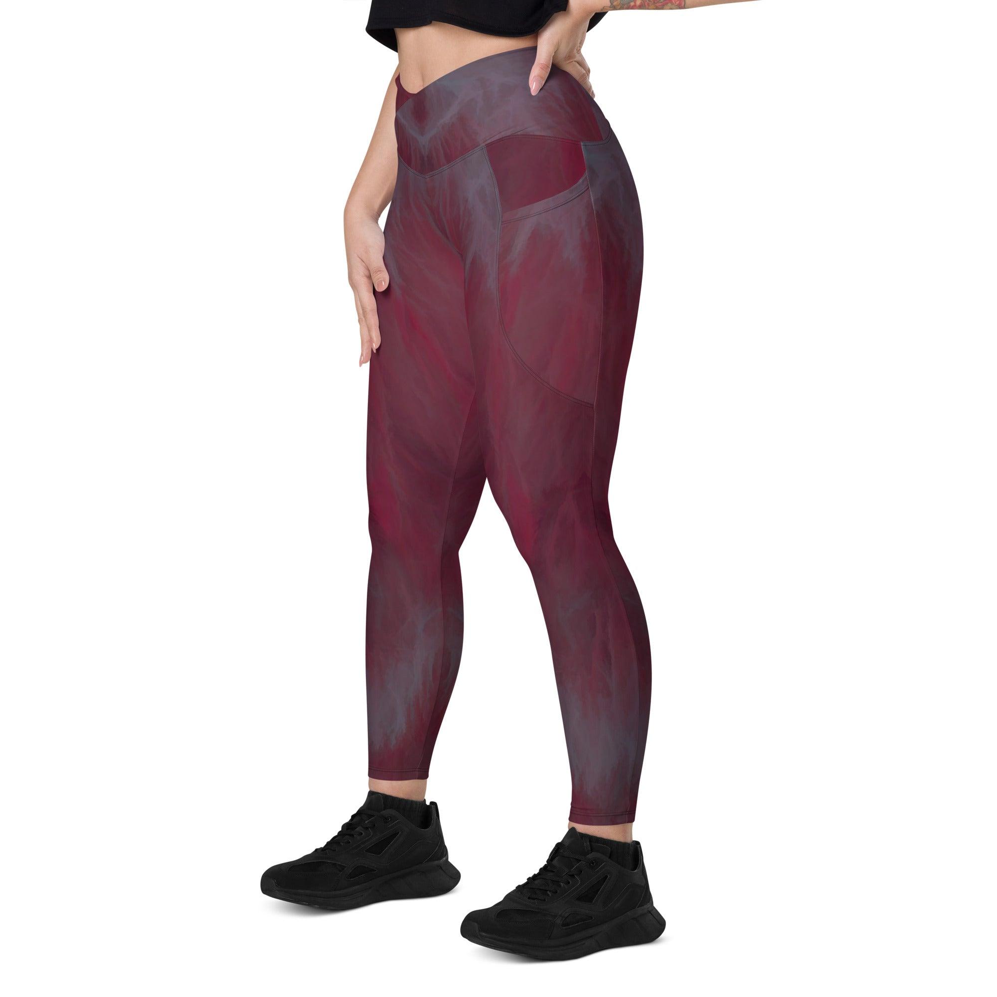 Serenity Stretch Crossover Leggings With Pockets - Beyond T-shirts