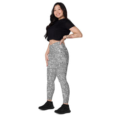 Meadow Dreams Crossover Leggings With pockets - Beyond T-shirts