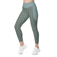 Radiant Ripple Crossover Leggings with Pockets