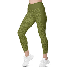Lynx Leap Crossover Leggings with Pockets