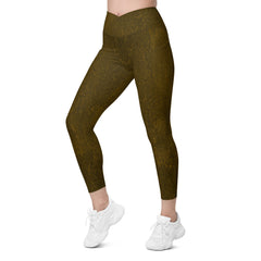 Bronze Beauty Crossover Leggings with Pockets